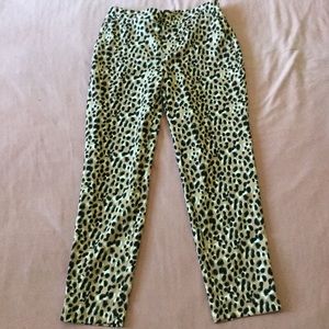 Banana Republic leopard pants EUC